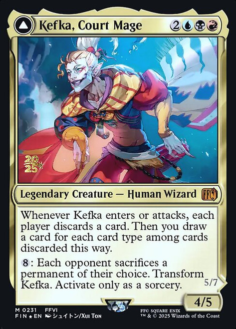 Kefka, Court Mage // Kefka, Ruler of Ruin (PFIN) (Foil) (#231s)