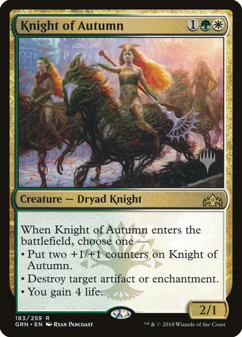 Knight of Autumn (PGRN) (Foil) (#183p)