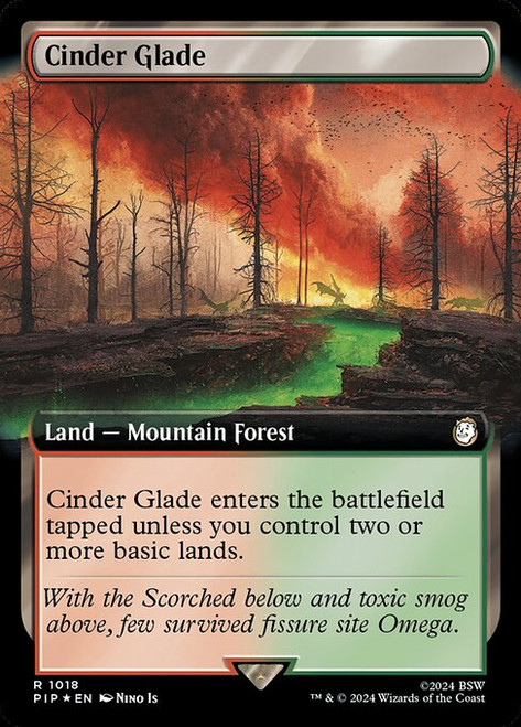 Cinder Glade (PIP) (SurgeFoil) (Extended Art) (#1018)