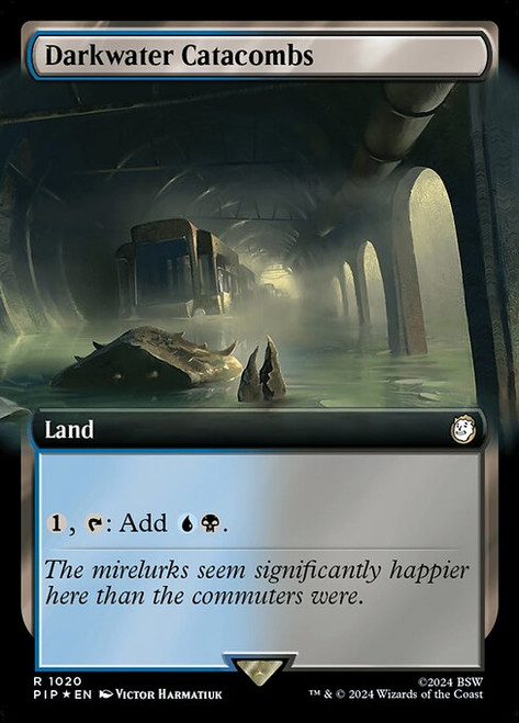 Darkwater Catacombs (PIP) (SurgeFoil) (Extended Art) (#1020)