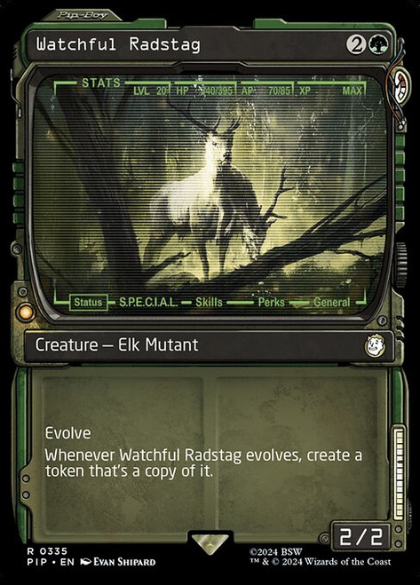 Watchful Radstag (PIP) (Foil) (Showcase) (#335)