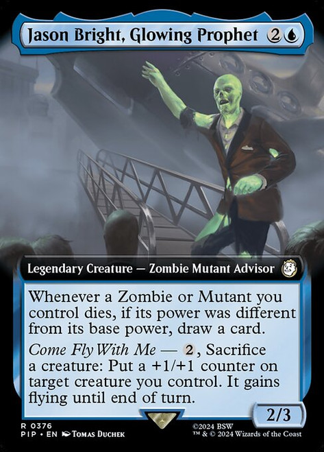 Jason Bright, Glowing Prophet (PIP) (Foil) (Extended Art) (#376)