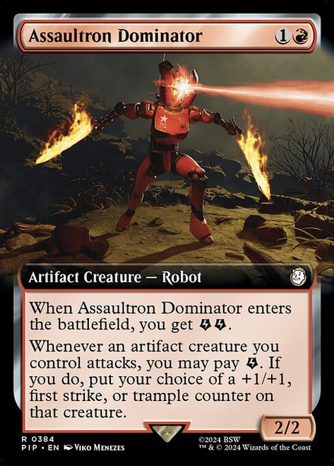 Assaultron Dominator (PIP) (Foil) (Extended Art) (#384)