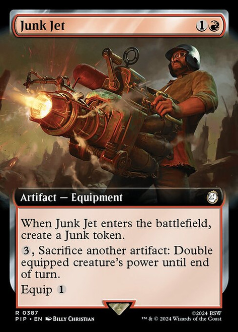 Junk Jet (PIP) (Foil) (Extended Art) (#387)