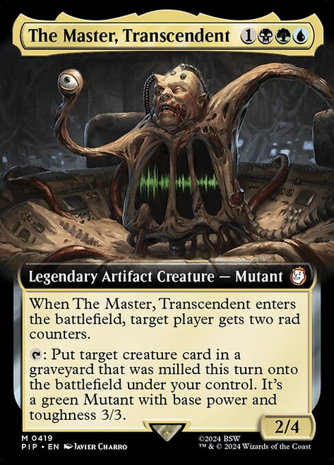 The Master, Transcendent (PIP) (Foil) (Extended Art) (#419)