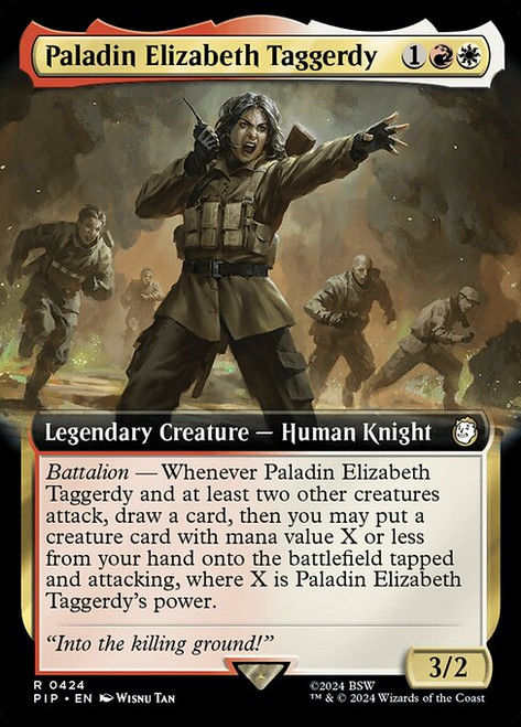 Paladin Elizabeth Taggerdy (PIP) (Foil) (Extended Art) (#424)