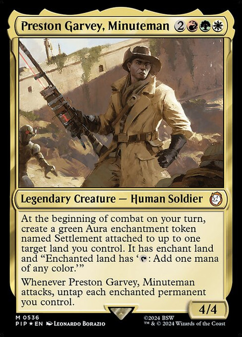 Preston Garvey, Minuteman (PIP) (SurgeFoil) (#536)