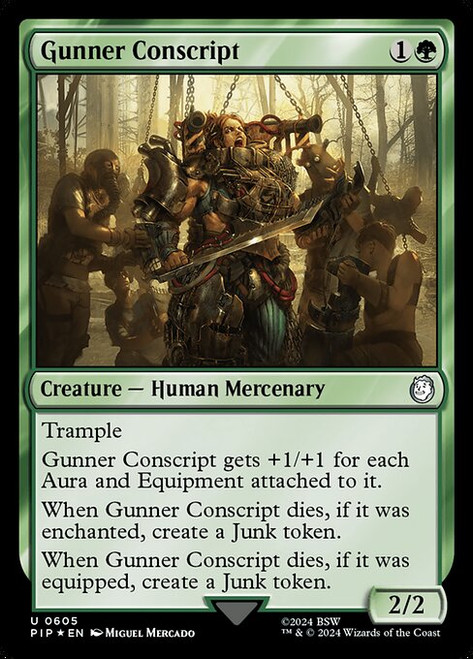 Gunner Conscript (PIP) (SurgeFoil) (#605)