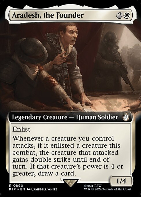 Aradesh, the Founder (PIP) (SurgeFoil) (Extended Art) (#890)