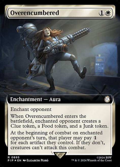Overencumbered (PIP) (SurgeFoil) (Extended Art) (#895)