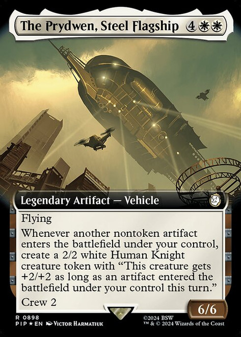 The Prydwen, Steel Flagship (PIP) (SurgeFoil) (Extended Art) (#898)