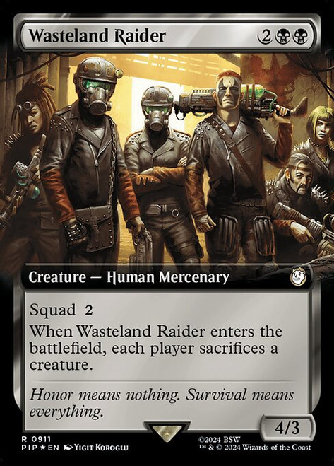 Wasteland Raider (PIP) (SurgeFoil) (Extended Art) (#911)