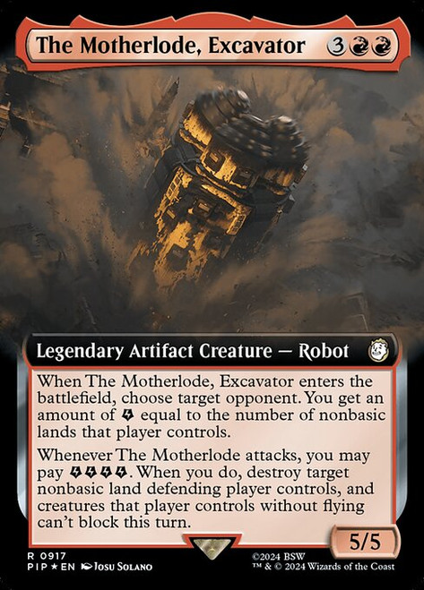 The Motherlode, Excavator (PIP) (SurgeFoil) (Extended Art) (#917)