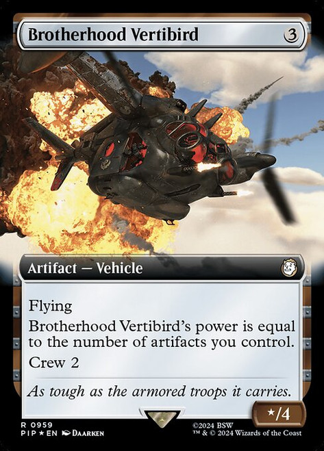 Brotherhood Vertibird (PIP) (SurgeFoil) (Extended Art) (#959)