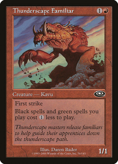 Thunderscape Familiar (PLS) (Foil) (#76)
