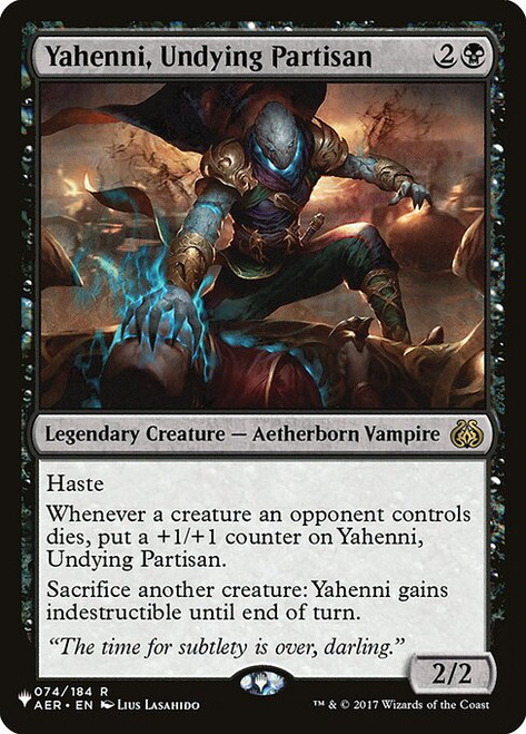 Yahenni, Undying Partisan (PLST) (#AER-74)