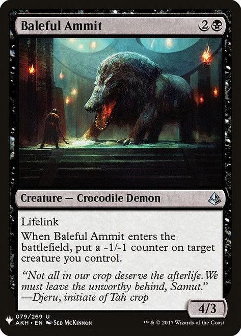 Baleful Ammit (PLST) (#AKH-79)