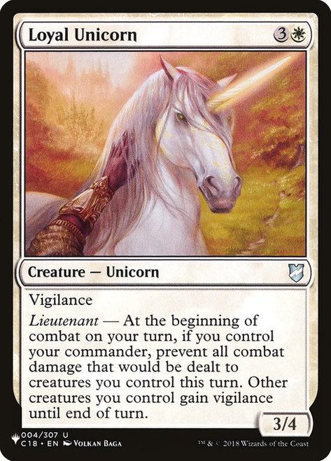 Loyal Unicorn (PLST) (#C18-4)