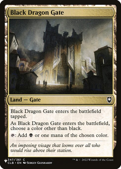 Black Dragon Gate (PLST) (#CLB-347)