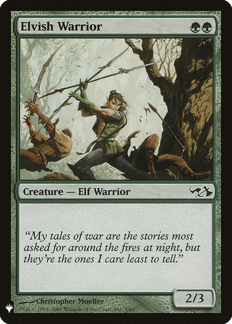 Elvish Warrior (PLST) (#DD1-5)