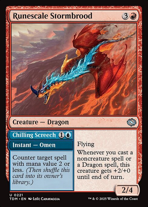 Runescale Stormbrood // Chilling Screech (TDM) (#221)