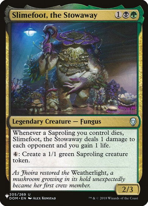 Slimefoot, the Stowaway (PLST) (#DOM-205)