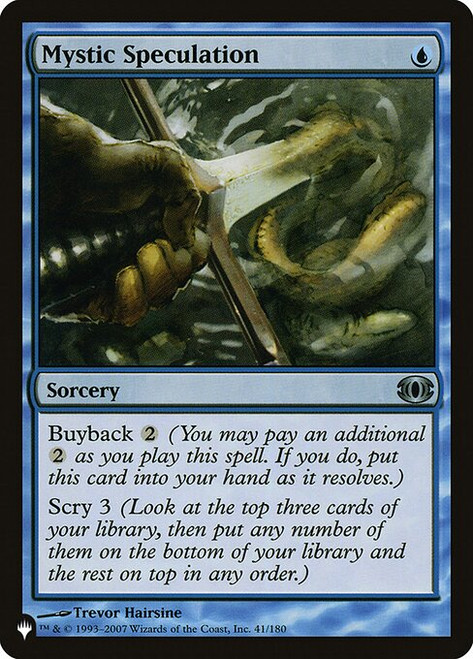 Mystic Speculation (PLST) (#FUT-41)