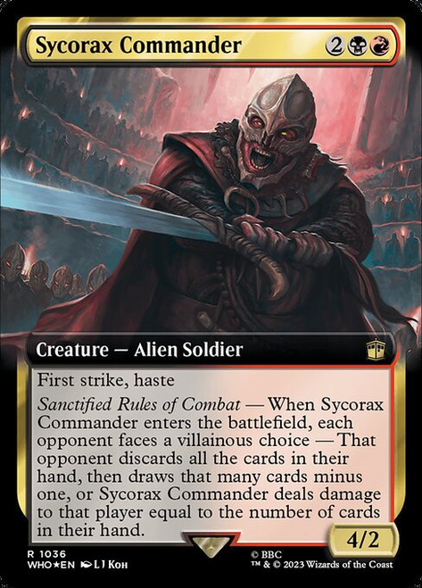 Sycorax Commander (WHO) (SurgeFoil) (Extended Art) (#1036)