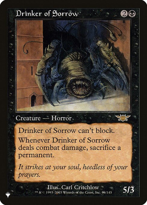 Drinker of Sorrow (PLST) (#LGN-66)