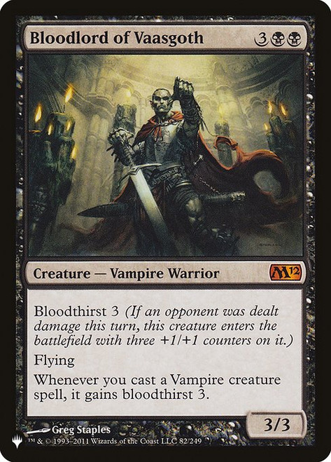 Bloodlord of Vaasgoth (PLST) (#M12-82)
