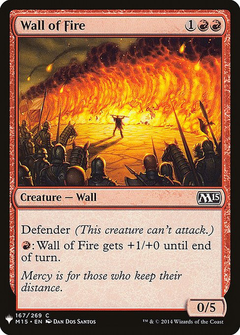 Wall of Fire (PLST) (#M15-167)