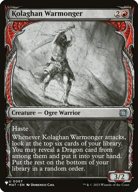 Kolaghan Warmonger (PLST) (Showcase) (#MAT-67)