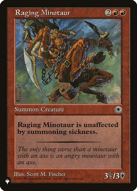 Raging Minotaur (PLST) (#POR-146)