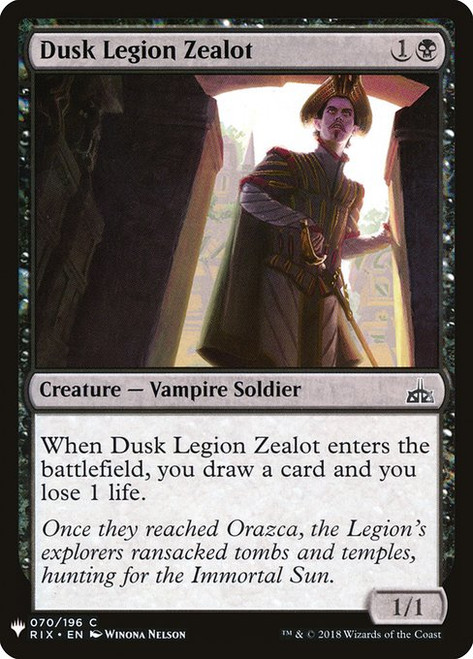 Dusk Legion Zealot (PLST) (#RIX-70)
