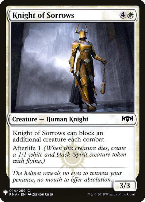 Knight of Sorrows (PLST) (#RNA-14)