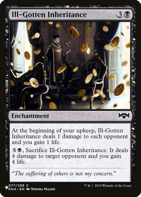 Ill-Gotten Inheritance (PLST) (#RNA-77)