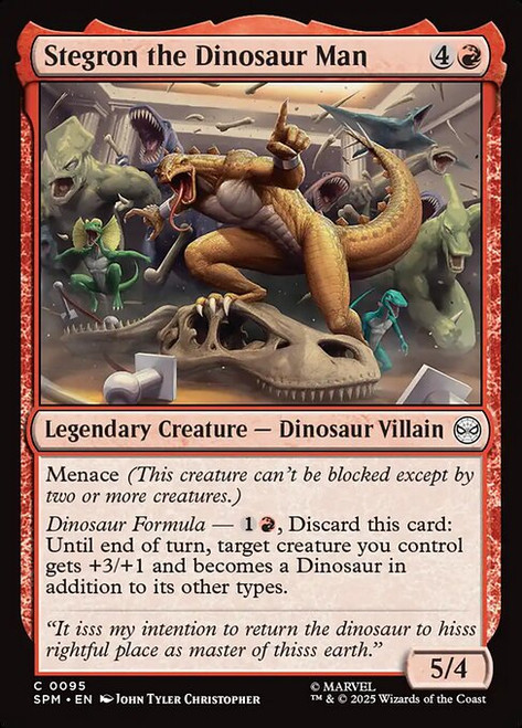 Stegron the Dinosaur Man (SPM) (Foil) (#95)