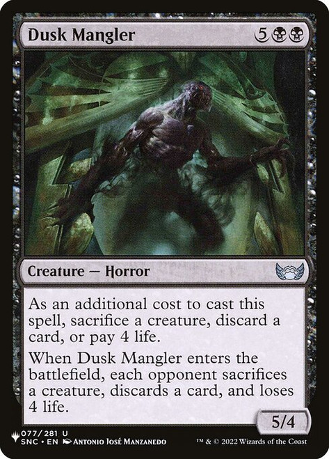 Dusk Mangler (PLST) (#SNC-77)