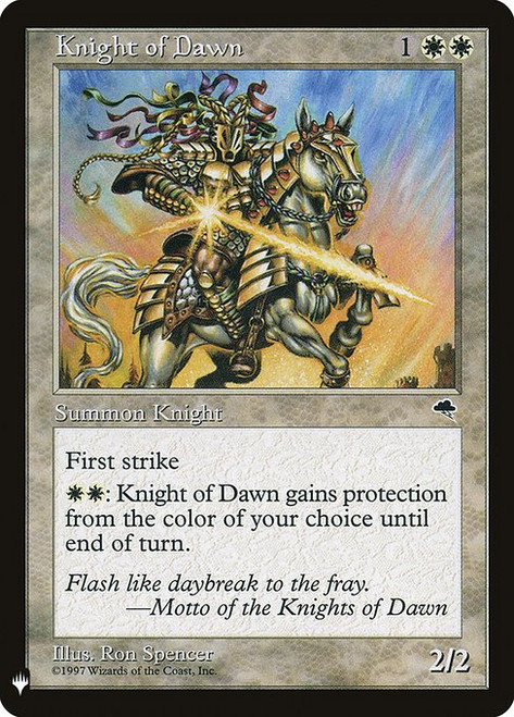 Knight of Dawn (PLST) (#TMP-26)