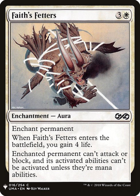 Faith's Fetters (PLST) (#UMA-16)