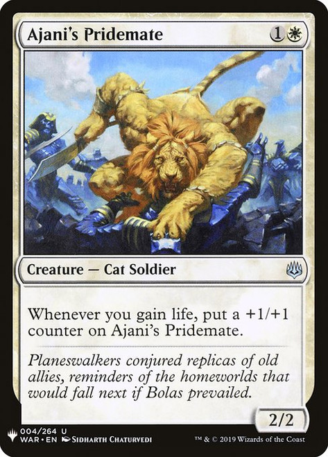 Ajani's Pridemate (PLST) (#WAR-4)
