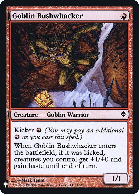 Goblin Bushwhacker (PLST) (Foil) (#ZEN-125)