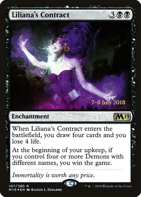 Liliana's Contract (PM19) (Foil) (#107s)