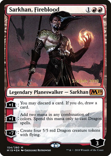 Sarkhan, Fireblood (PM19) (Foil) (#154s)