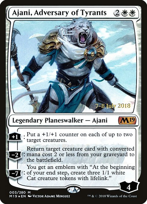 Ajani, Adversary of Tyrants (PM19) (Foil) (#3s)