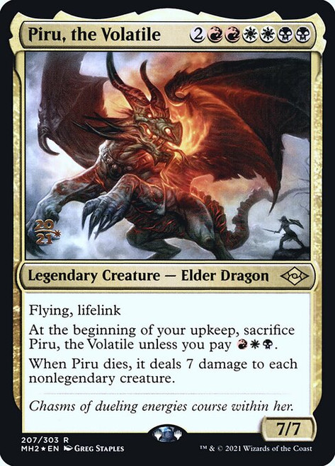 Piru, the Volatile (PMH2) (Foil) (#207s)