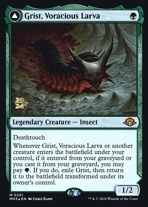 Grist, Voracious Larva // Grist, the Plague Swarm (PMH3) (Foil) (#251s)
