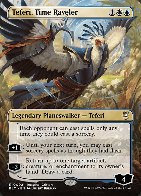 Teferi, Time Raveler (BLC) (Foil) (Borderless) (#92)