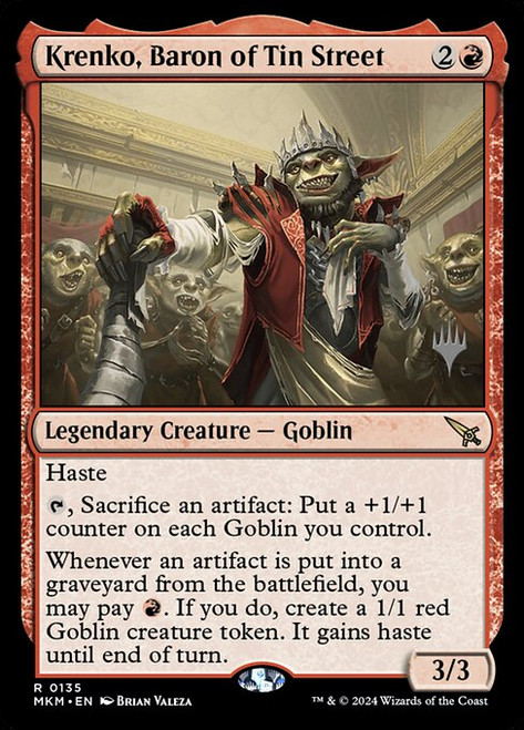 Krenko, Baron of Tin Street (PMKM) (Foil) (#135p)