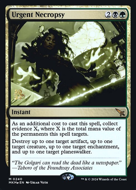 Urgent Necropsy (PMKM) (Foil) (#240s)